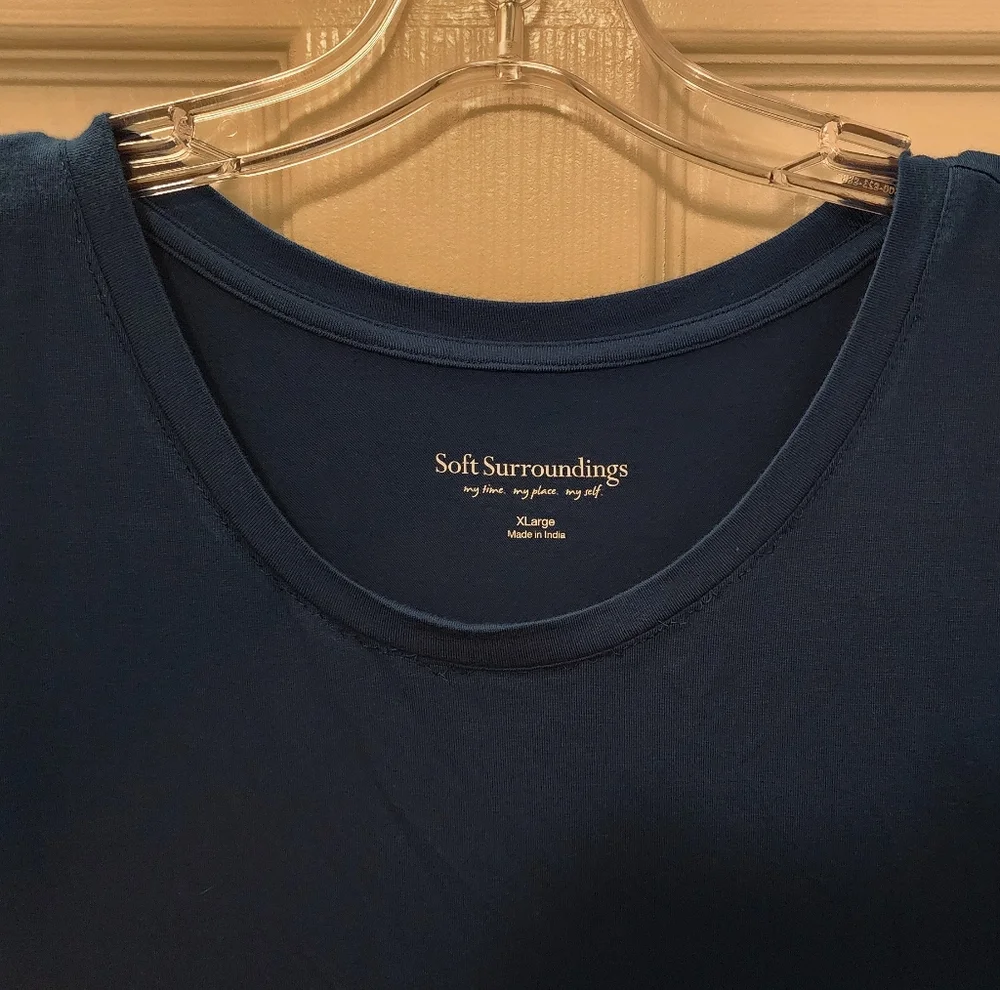 Soft Surroundings Eden Tiered Tunic Tank • High-Low Hem • Relaxed Fit • XLarge - Picture 3 of 8